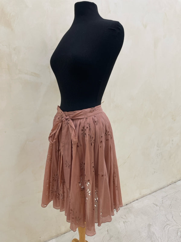 CHLOE Size 6 Blush Skirt