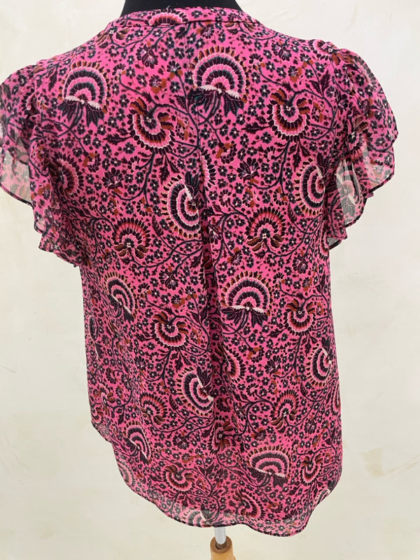 A.L.C. Size 2 Pink S/S TOP
