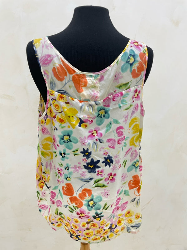 JOHNNY WAS Size L Cream Sleeveless Top