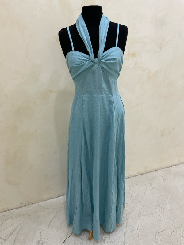 LUSANA Size 4 Blue Dress