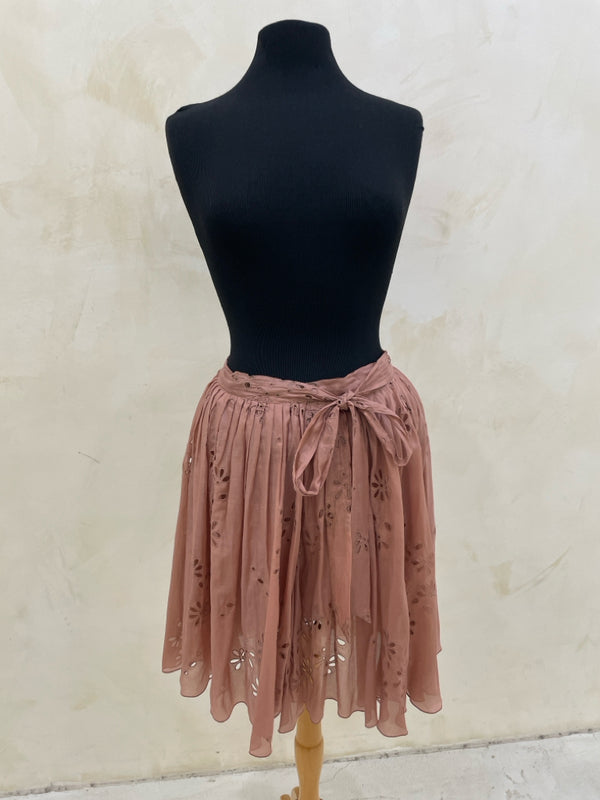 CHLOE Size 6 Blush Skirt