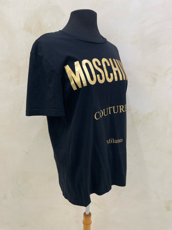 MOSCHINO Size M Black S/S TOP