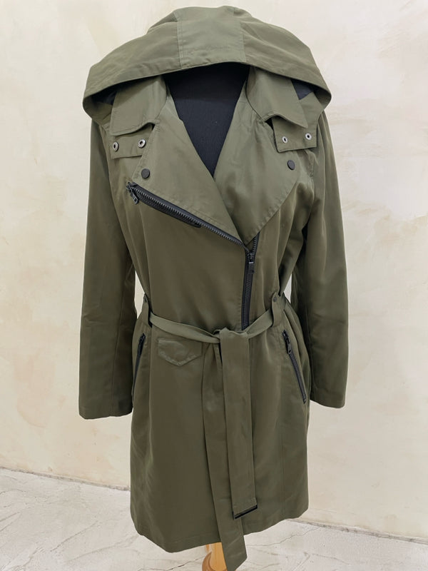 AVEC LES FILLES Size L Olive Coat