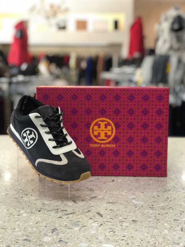 TORY BURCH Size 8.5 Charcoal Sneakers