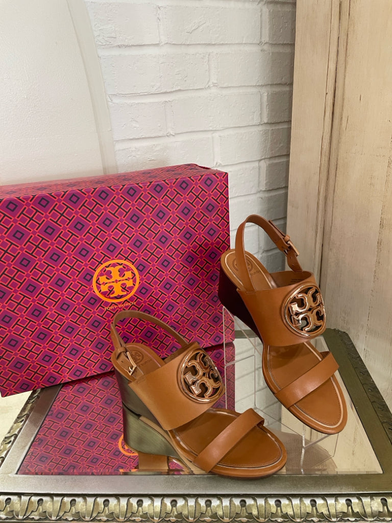 TORY BURCH Size 6.5 Camel Wedge