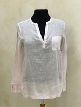 SAKS FIFTH AVENUE Size S Pink L/S TOP