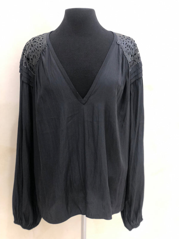 RAMY BROOK Size XL Black L/S TOP