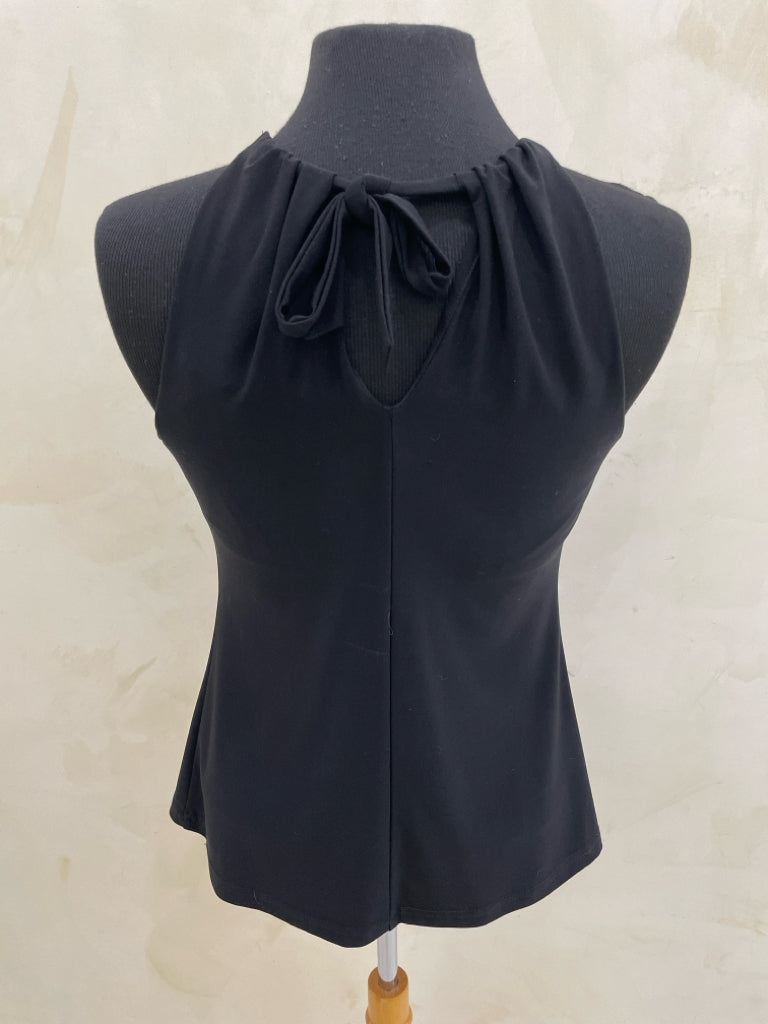 JOSEPH RIBKOFF Size 6 Black Sleeveless Top