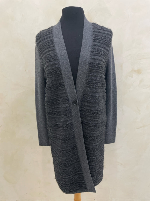 AKRIS Size 8 Charcoal Cardigan