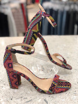 JESSICA SIMPSON Size 8 Multi-Color Sandals