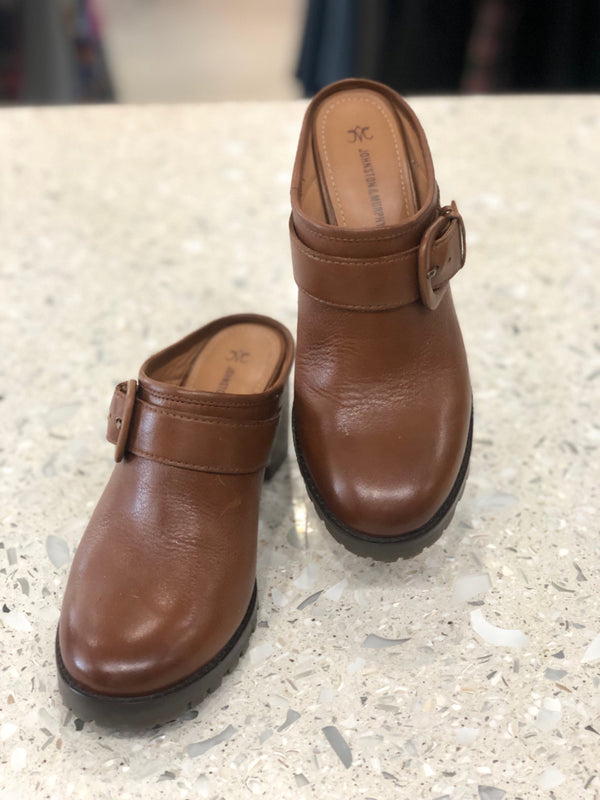 JOHNSTON & MURPHY Size 7 Brown Clogs