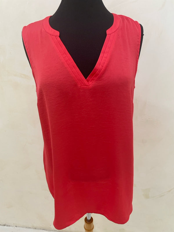 CABI Size M Red Sleeveless Top
