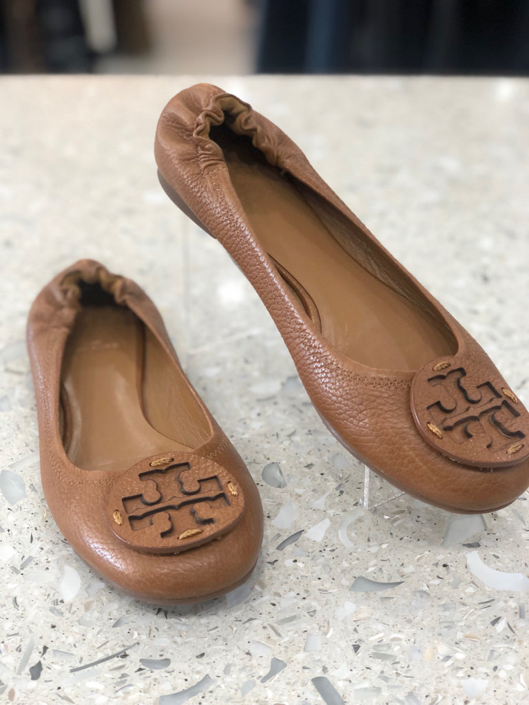 TORY BURCH Size 9 Tan Flats