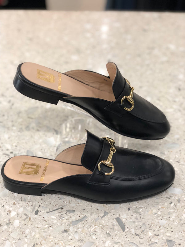 BRUNO MAGLI Size 6 Black Mules