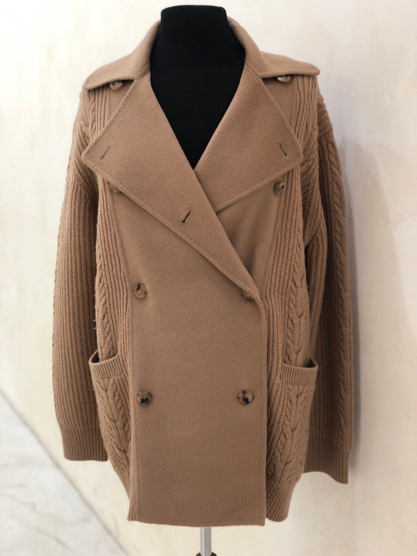 MAX MARA Size L Tan Coat