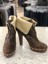 MICHAEL KORS Size 9.5 Brown Booties