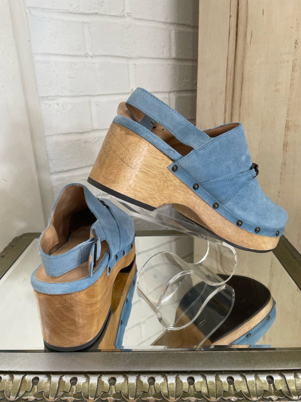 SILENT D Size 38 Blue Clogs