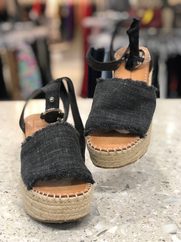 DOLCE VITA Size 6 Denim Wedge