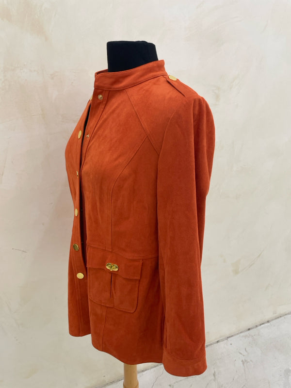 CHICOS Size M Orange Jacket