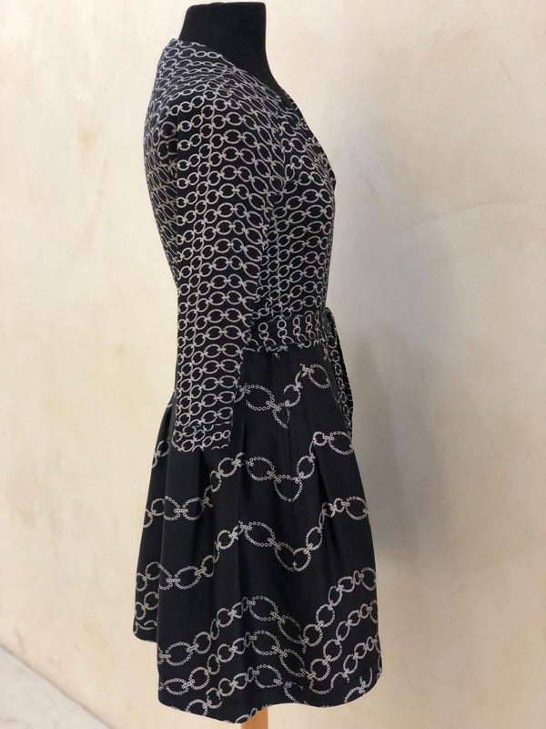 DIANE VON FURST Size 4 Black Dress