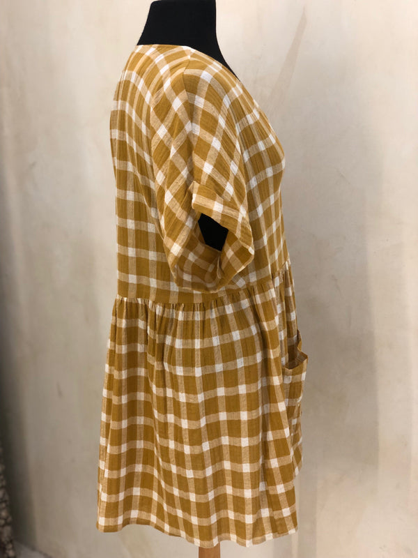 MUMU Size S Mustard Dress