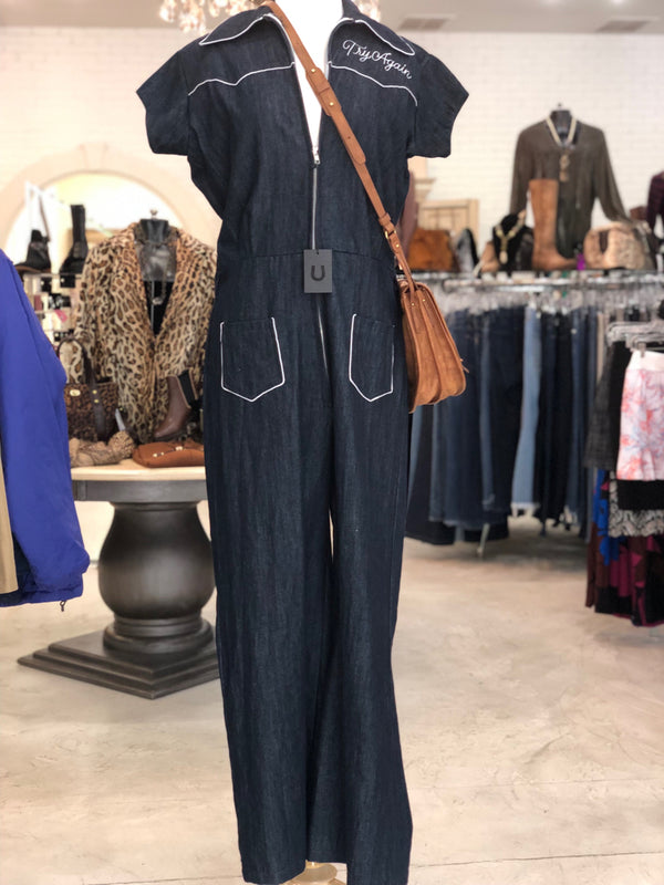 UNDERSTATED LEATHER Size XL Denim JUMPSUIT