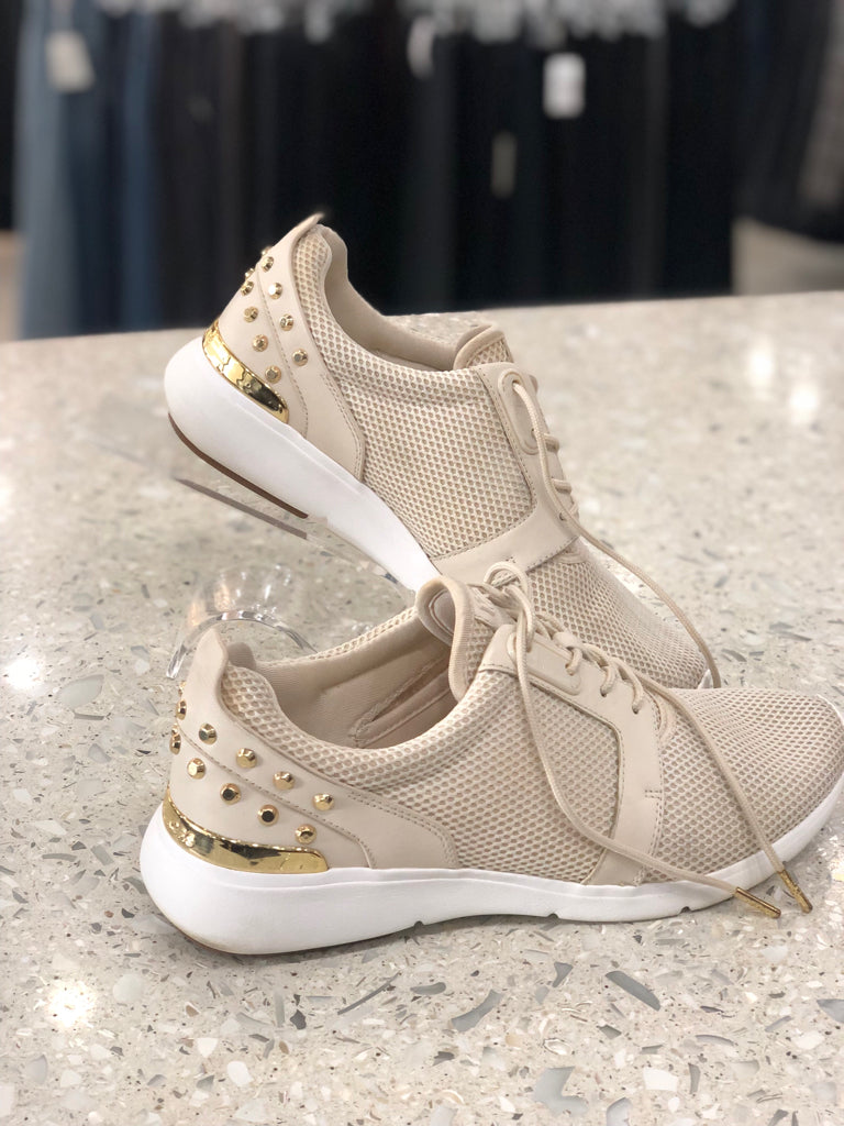 MICHAEL KORS Size 8.5 Cream Sneakers