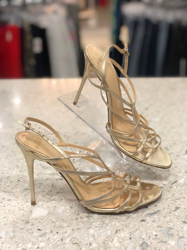 ALEXANDRE BIRMAN Size 38.5 Gold Sandals