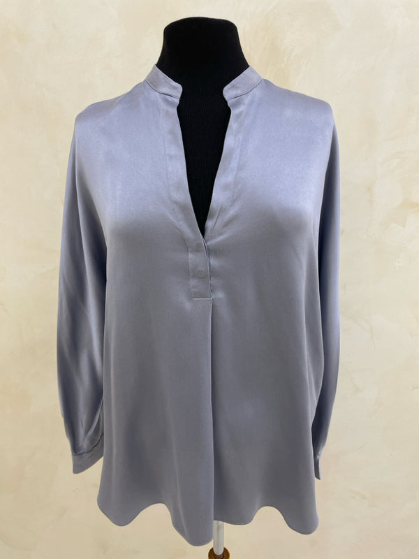 VINCE Size S Blue L/S TOP