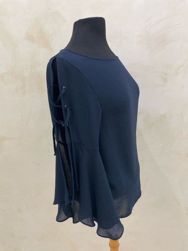 LOLA AND SOPHIE Size S Navy L/S TOP