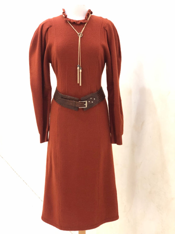 ULLA JOHNSON Size M Rust Dress