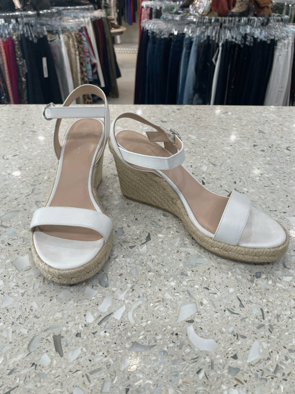 STUART WEITZMAN Size 8.5 White Wedge