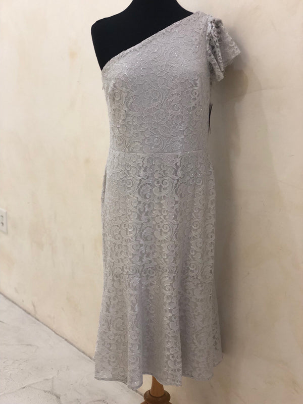 RALPH LAUREN Size 10 Silver Dress