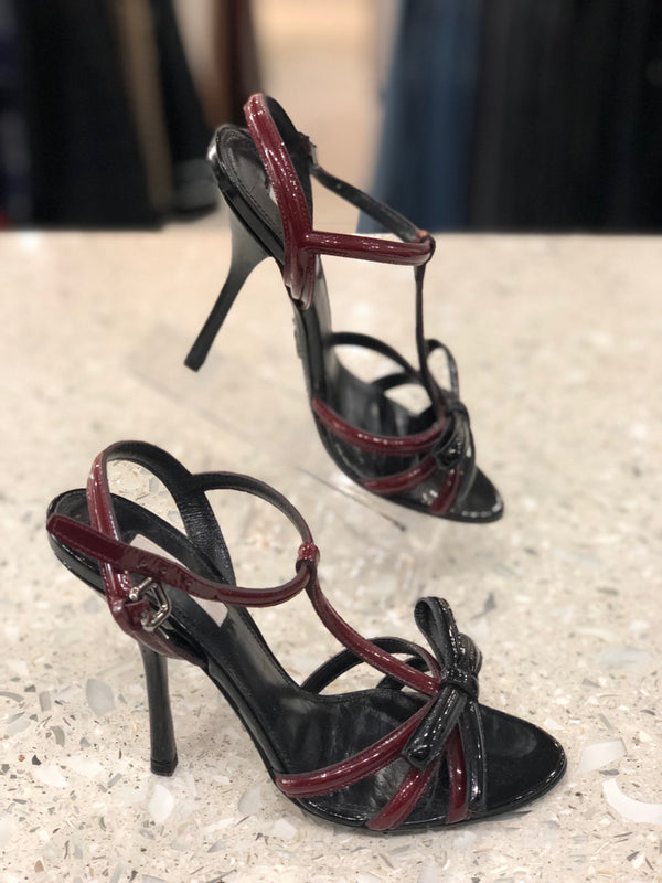 PRADA Size 36 Black Heels