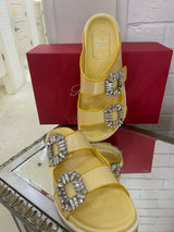 ROGER VIVIER Size 37 Yellow Sandals