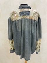 JADED GYPSY Size L Denim L/S TOP