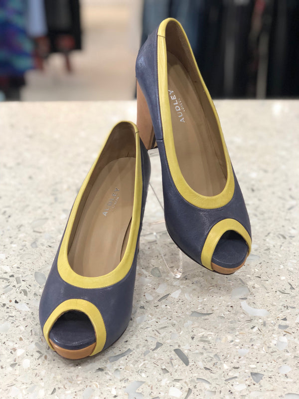 AUDLEY Size 38 Navy Pumps