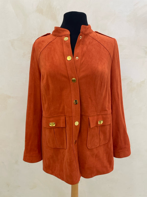 CHICOS Size M Orange Jacket