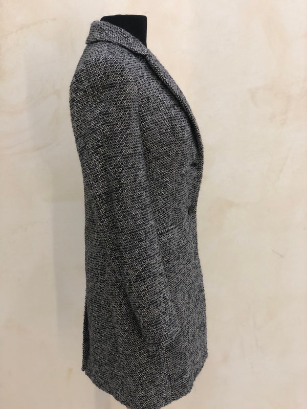 J CREW Size 00 Charcoal Coat