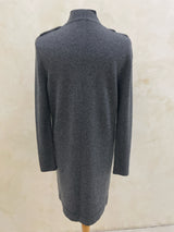 AKRIS Size 8 Charcoal Cardigan