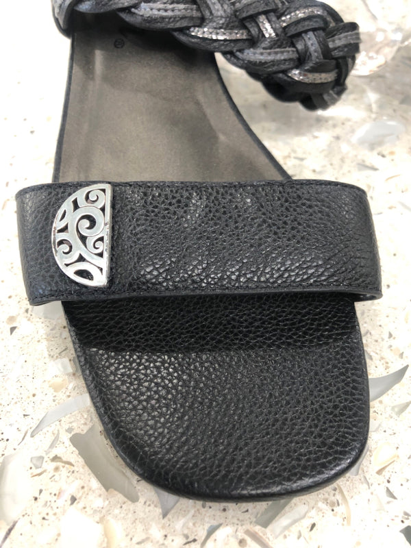 BRIGHTON Size 9 Black Sandals