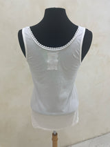 JOHNNY WAS Size S White Sleeveless Top