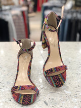 JESSICA SIMPSON Size 8 Multi-Color Sandals